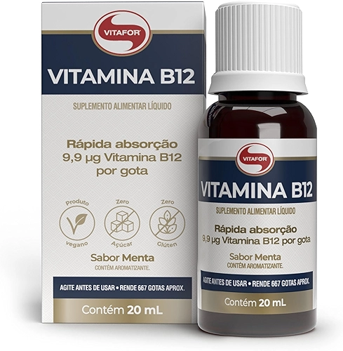 Vitafor - Vitamina B12-20ml - Menta