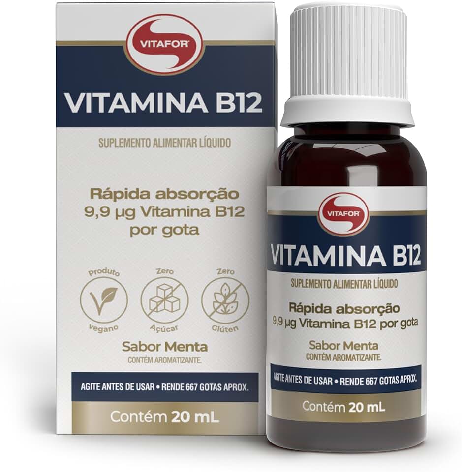 Vitafor - Vitamina B12-20ml - Menta