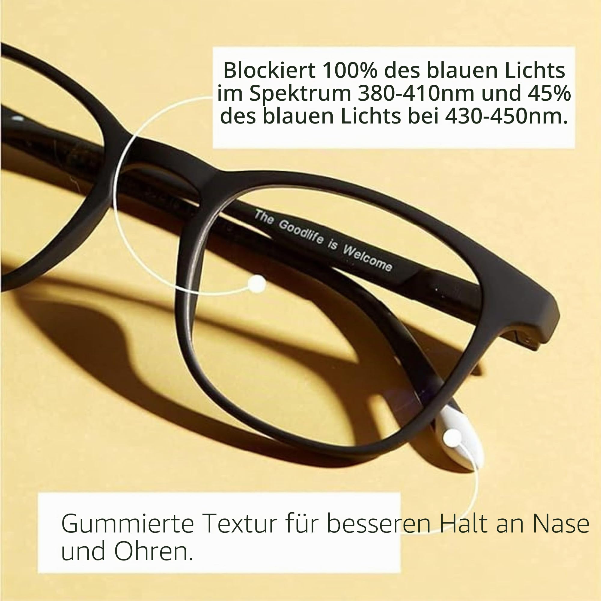 BARNER - Blaulichtbrille Dalston für den Computer - Brillen mit Blaulichtfilter für Männer und Frauen