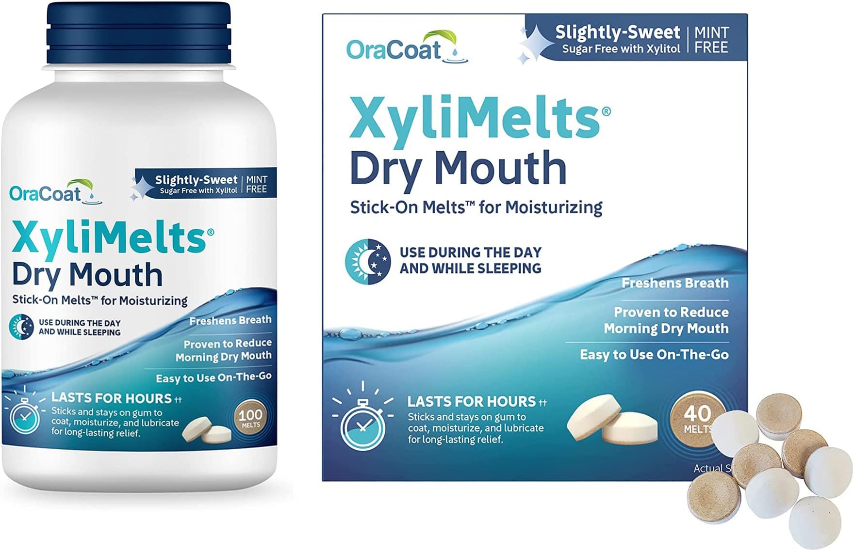 Amazon.com: Oracoat® XyliMelts Bundle Slightly Sweet 100 Count and ...