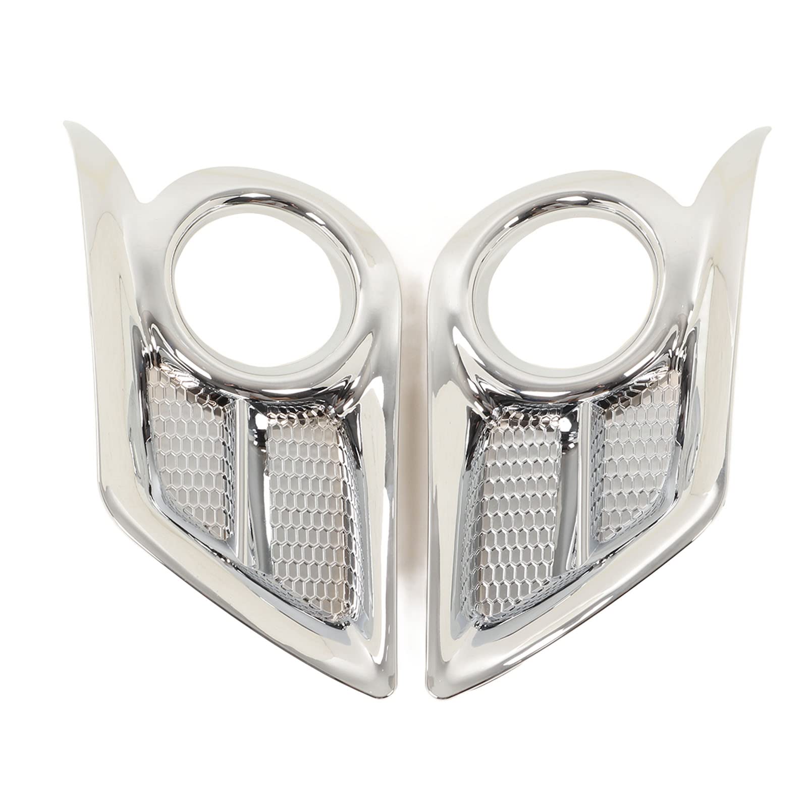 KeensoCHICIRIS Front Fog Light Trim, ABS Front Fog Light Cover Trim 2PCS Front Fog Light Frame Sticker Exterior Decoration Replacement for Hilux Vigo Champ 2012 Auto Tuning