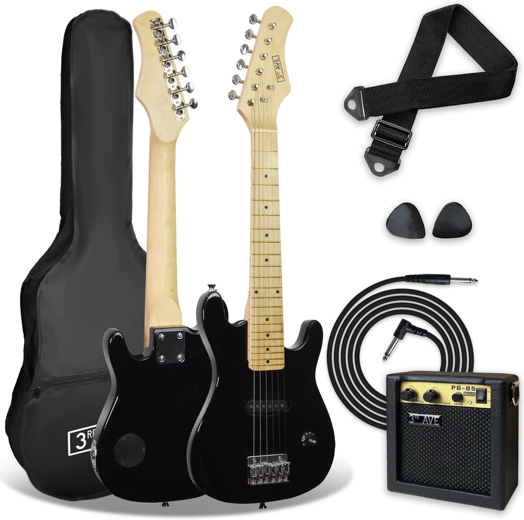 3rd Avenue Junior Electric Guitar Pack - Black
