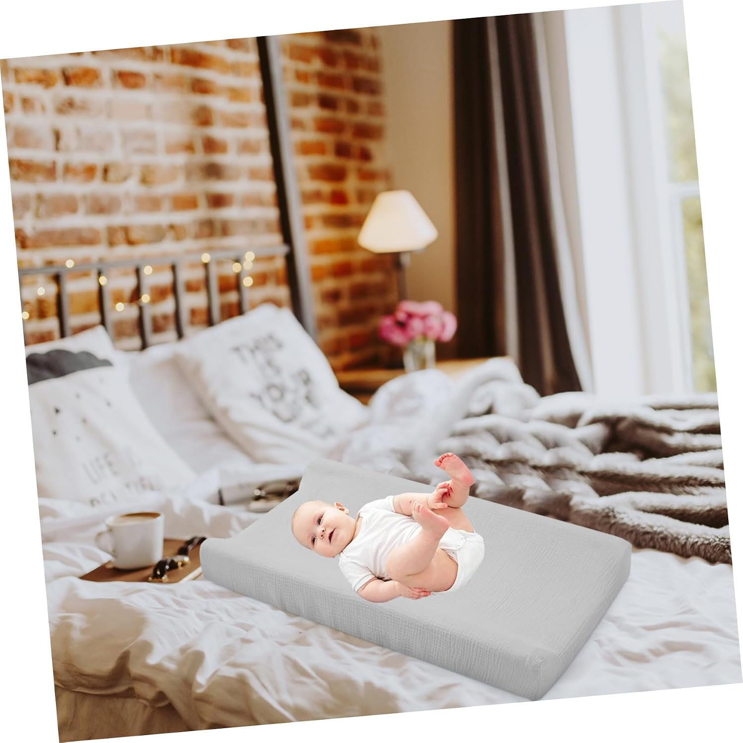 2pcs Boys Changing Pad Covers Elastic Washable Reusable for Changing Table Pad