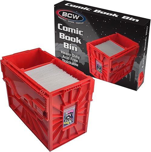 BCW Papelera corta roja para cómics