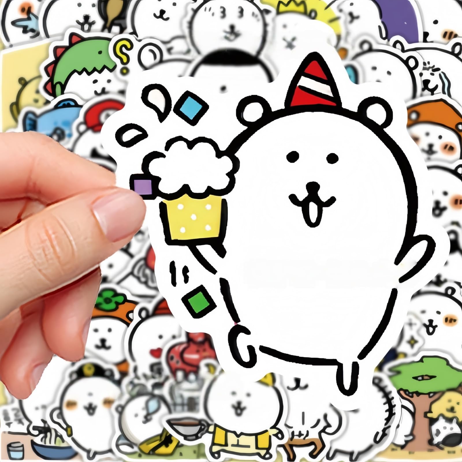 ナガノ 自分ツッコミくま 漫画セット。巻末にシール付きの冊子あり Amazon.co.jp: 自分ツッコミ くま グッズ ナガノのくま ステッカー