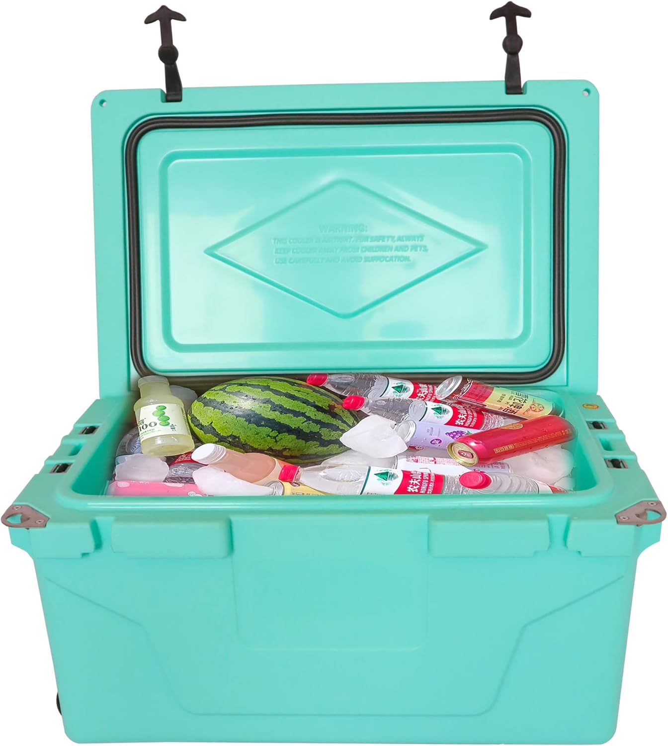 65 Quart Rotomolded Cooler, Insulation Portable Ice Chest