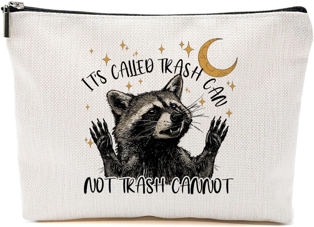 Sarcastic Raccoon Makeup Bag Funny Gifts Humor Cosmetic Bag Raccoon Gifts