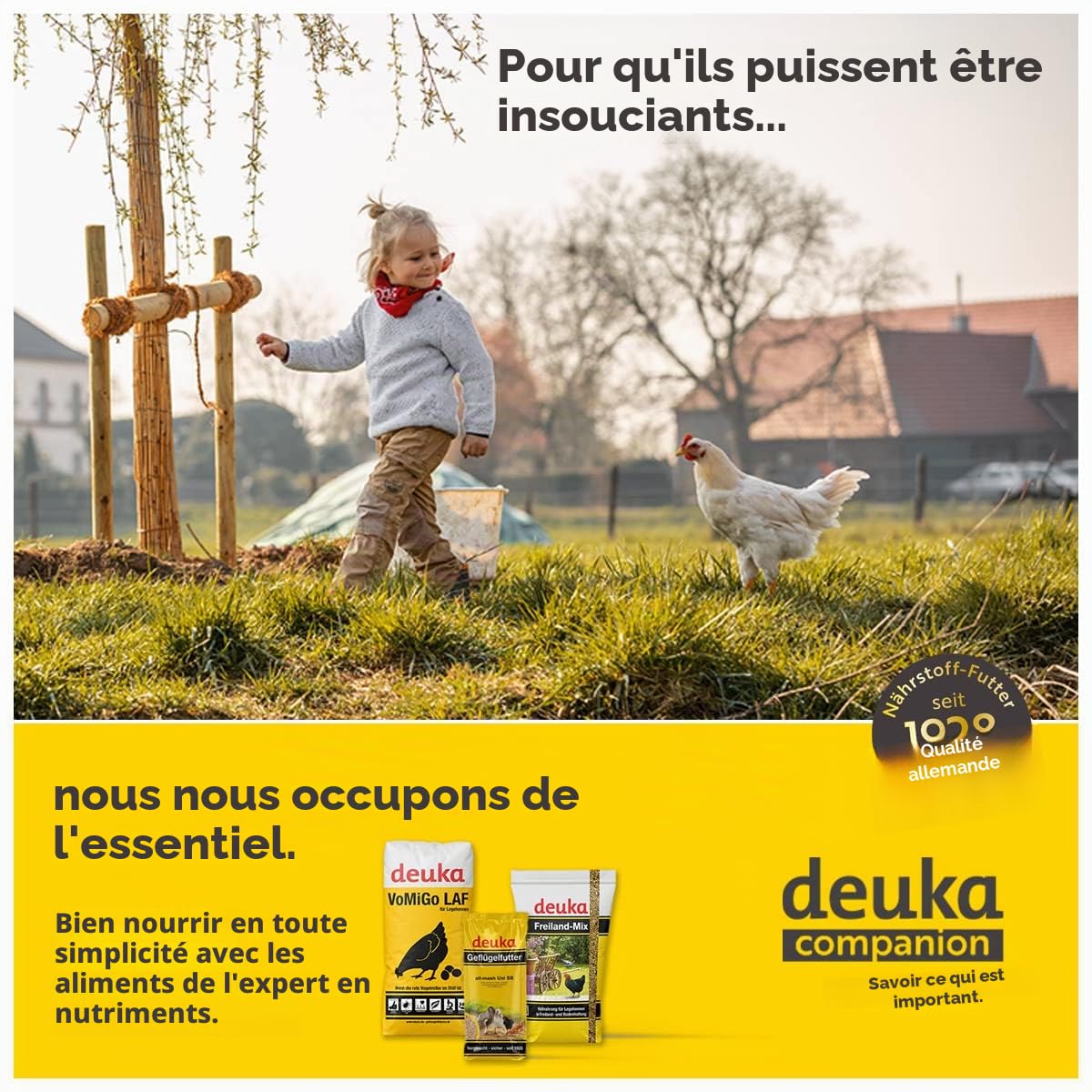 Deuka Nourriture pour cailles - Aliment complet et haute teneur en nutriments - Convient pour le bec (25 kg)