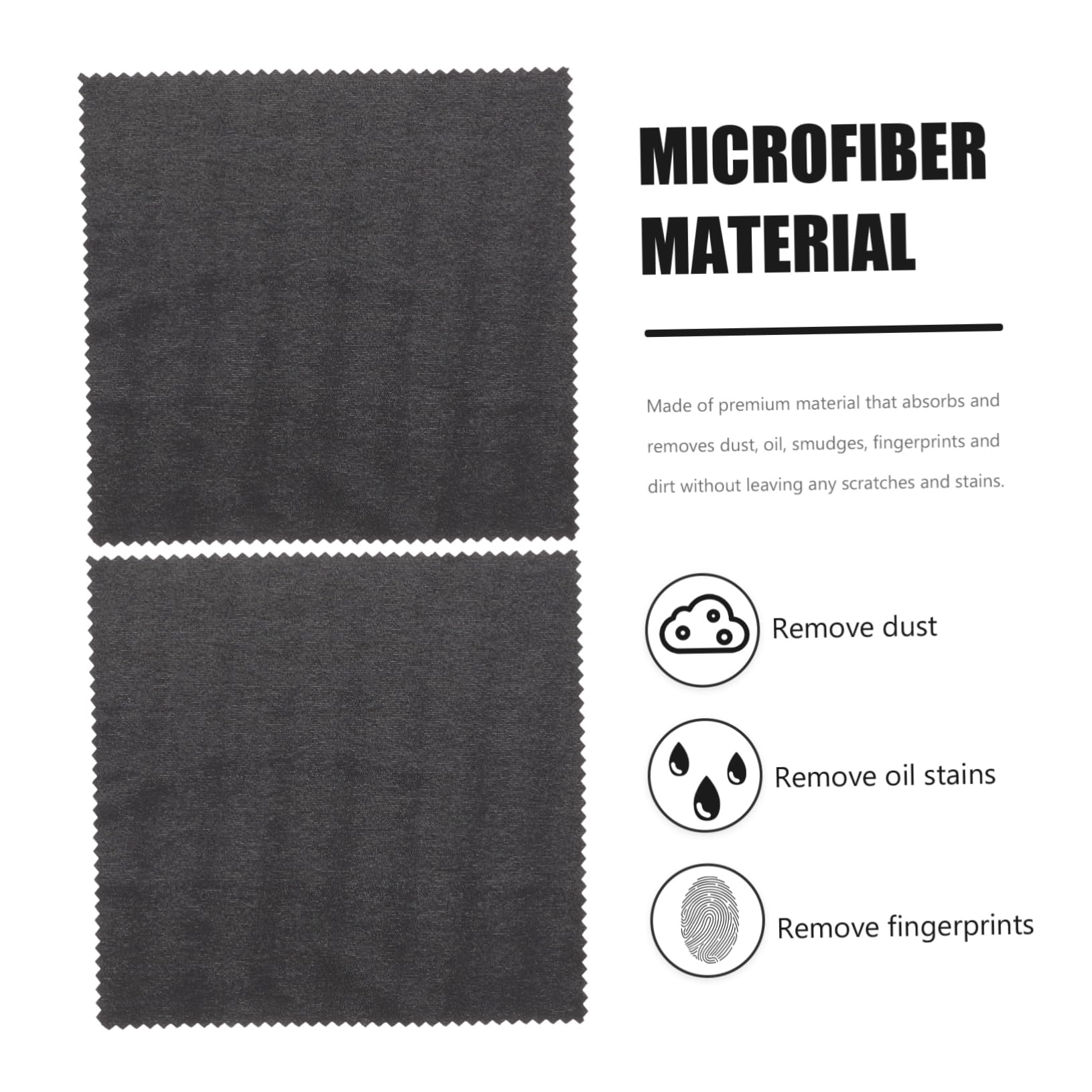 Beavorty 4 Set Panno Per Occhiali Elettronico Pulire Detergenti Per Occhiali Panni Puliti Per Occhiali Panno Per La Pulizia Degli Occhiali in Microfibra Fibra Superfine Black 100 Pezzi * 4