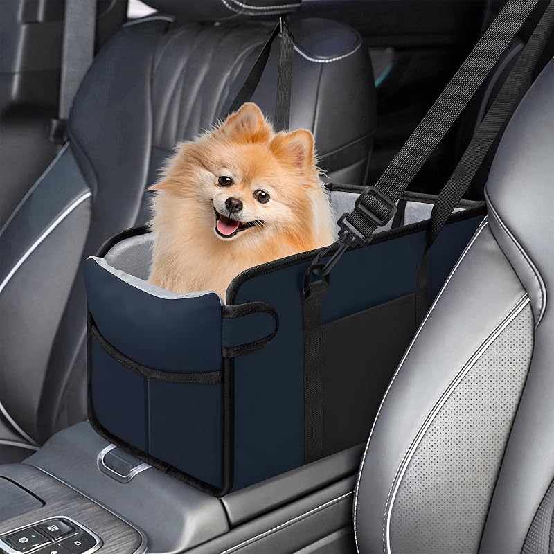 Assento elevatório para carro para cães pequenos NECKORY, Azul-marinho, QI-095