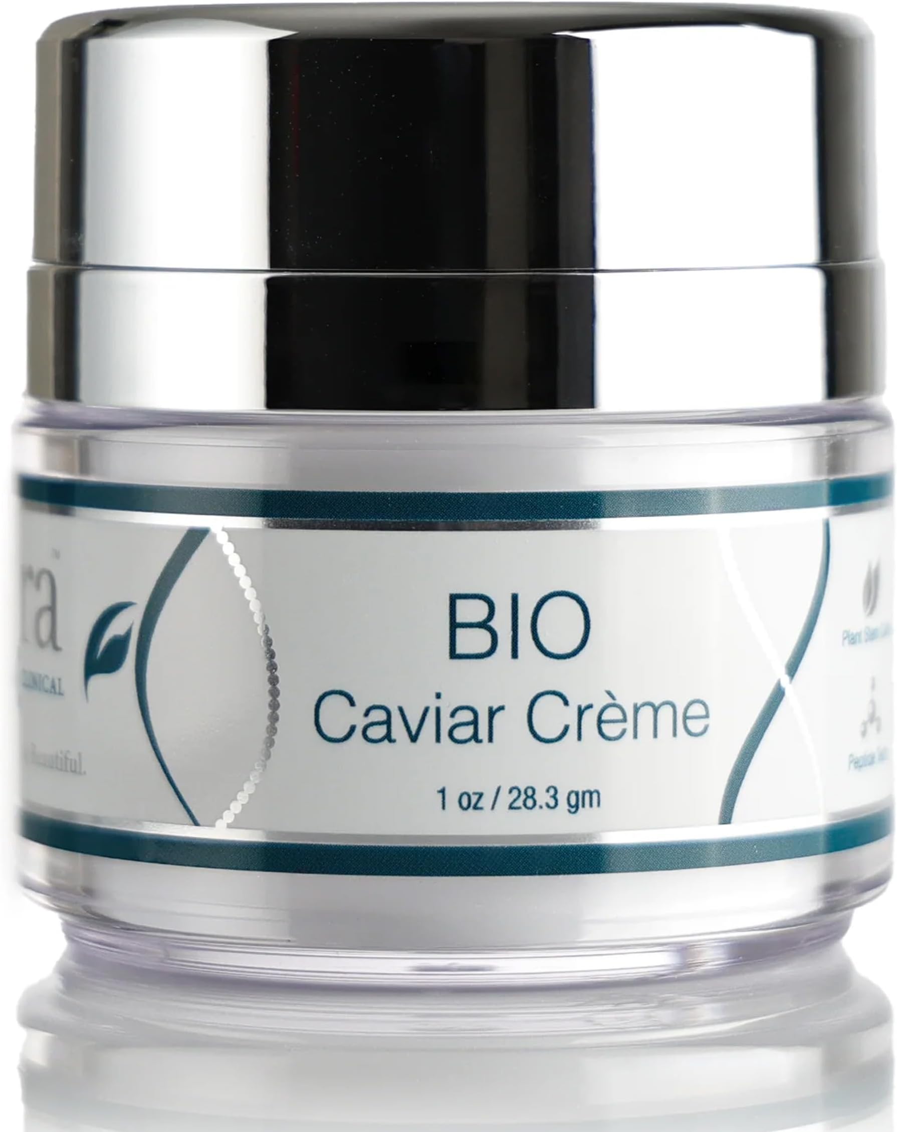 BIO Caviar Crème - Daily Hydrating Facial Moisturizer with Advanced Peptide Complex and Vitamin C - Night Cream for Dry Skin - Travel Size Nourishing Cream for Skincare Routine - 1 oz