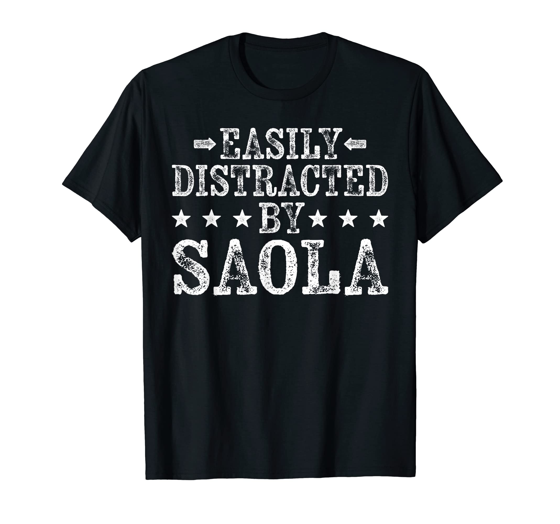 Saola Lover Gifts ShirtEasily Distracted By Saola - Funny Saola Lover T-Shirt