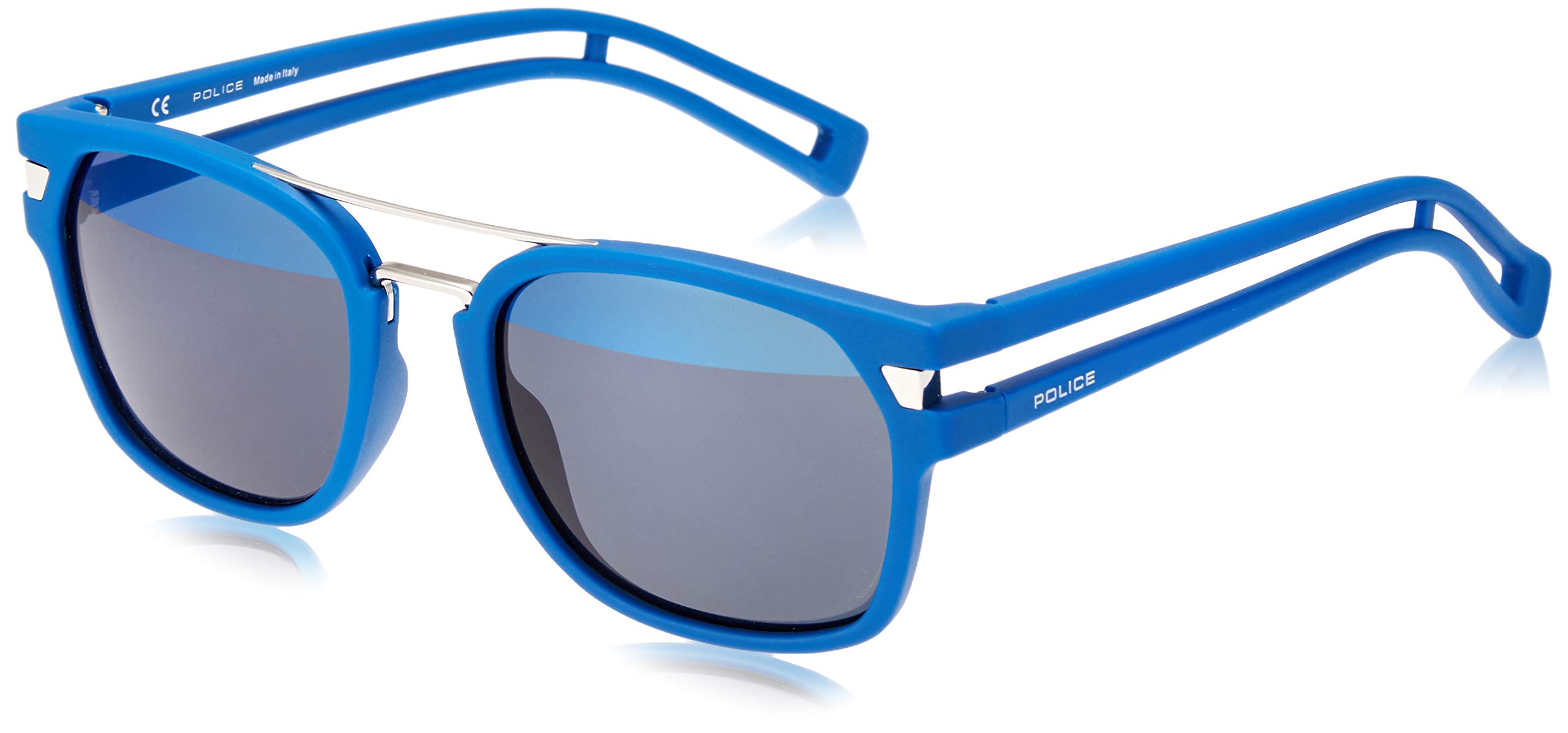 Police Sunglasses S1948 Neymar Jr Rectangular Sunglasses 52mm, Matt Denim  Blue