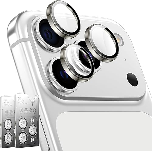 Miniatura 15 de LK Paquete de 2 protectores de pantalla para Google Pixel 10 Pro, paquete de 2 protectores de lente de cámara, vidrio templado para puertos de