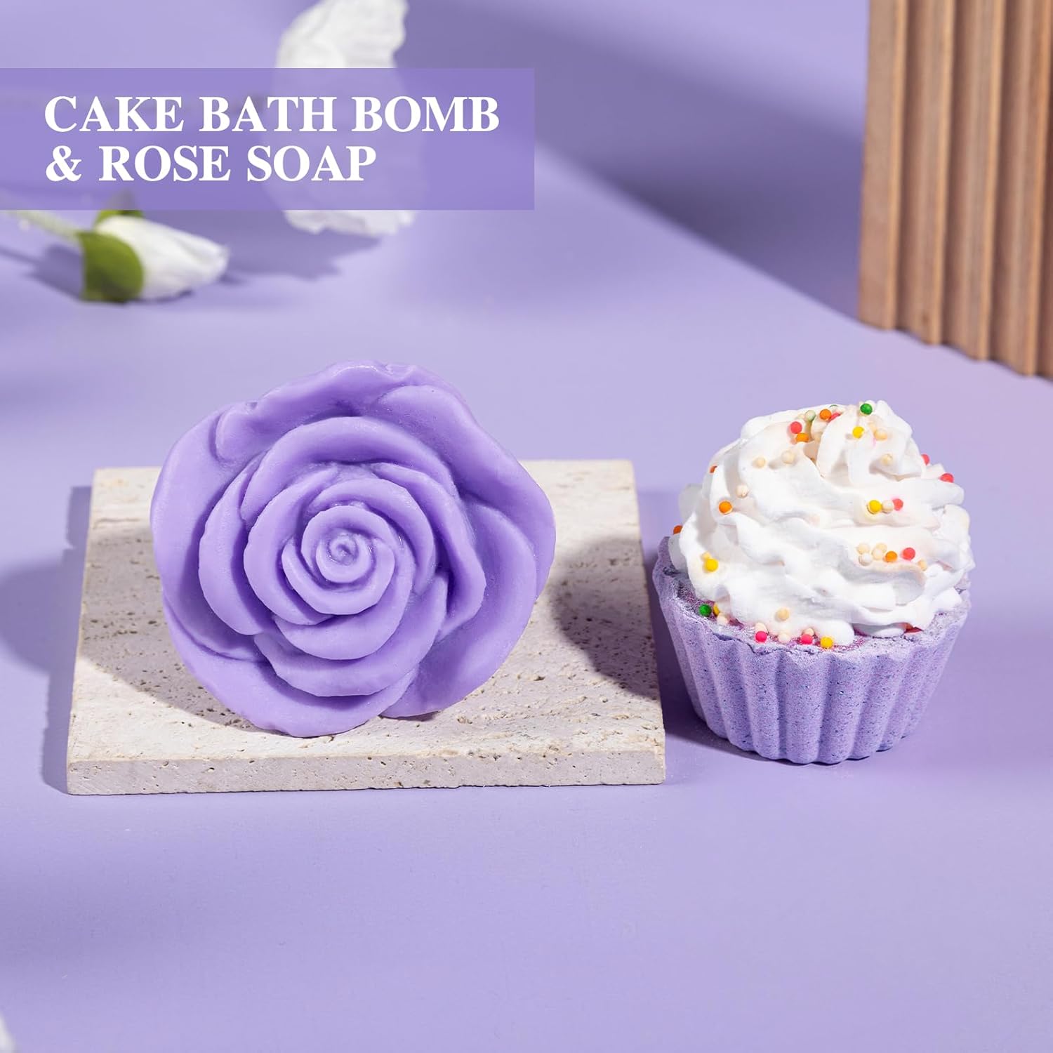 Birthday Gifts for Women - 13PCS Unique Happy Birthday Gifts Basket for Mom Her Best Friend Sister Wife Girlfriend Coworker - Relaxing Spa Self Care Package Valentines Day Gifts Set (Lavender) - Image 7