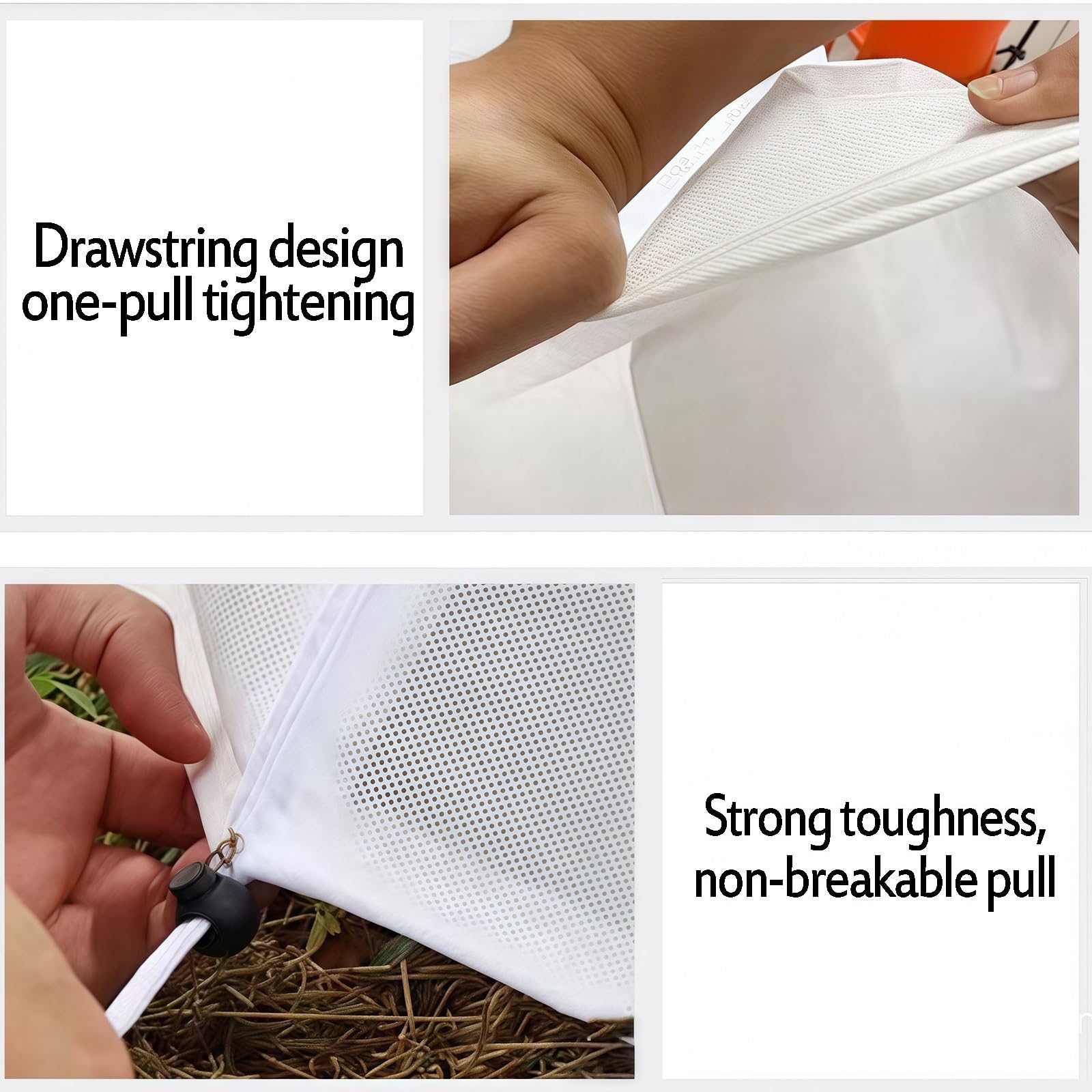 Cubiertas botánicas para protección de plantas de invierno, reutilizables, con cremallera y cordón, ideal para árboles y arbustos