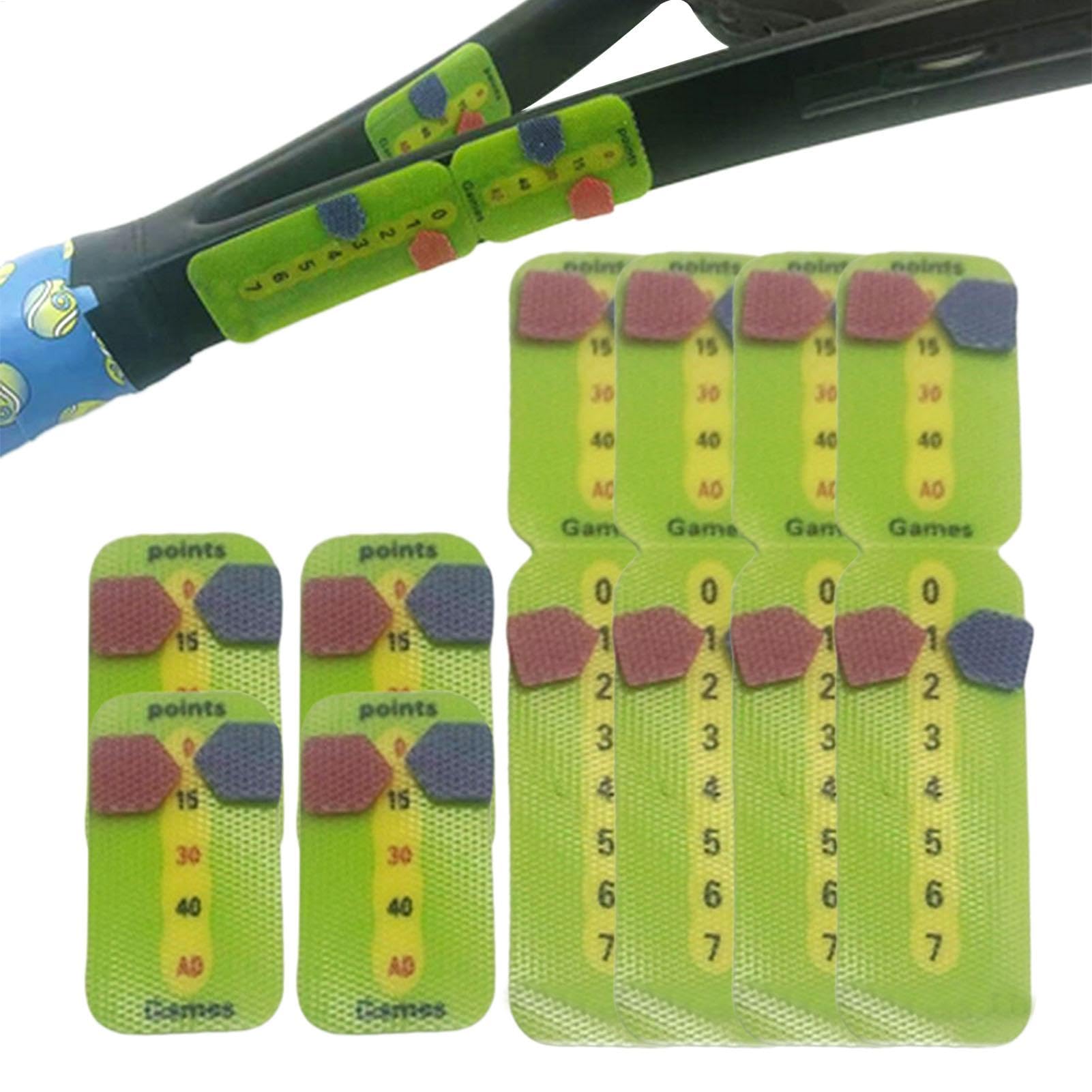 Raqueta De Tenis Score Keeper - Juego De Tenis Score Keeper | Marcador De Puntuación De Pádel para Raqueta, Se Rasga Fácilmente Sin Pegamento, Marcador De Pickleball, Accesorios De Equipo