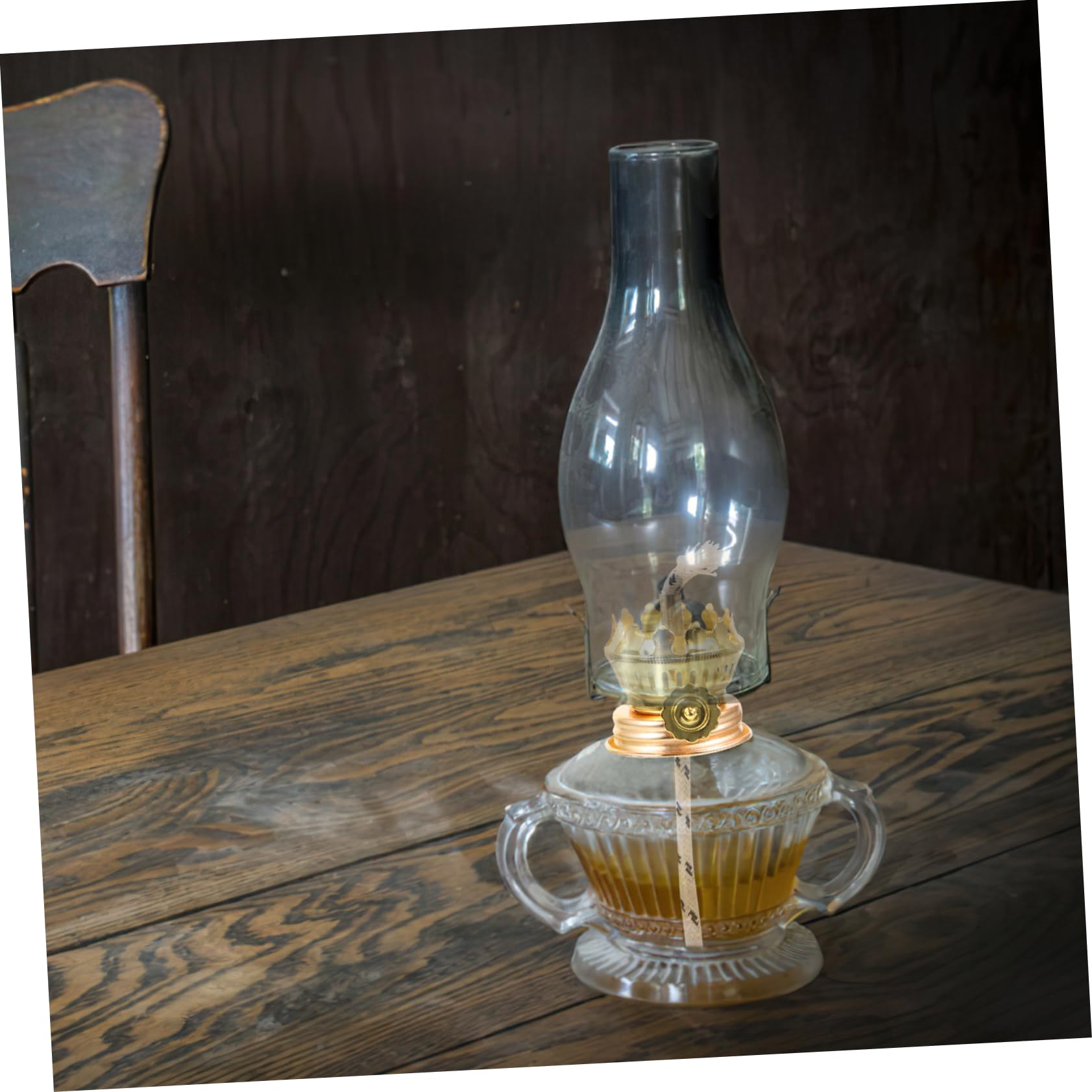 SOLUSTRE Vintage Mini Kerosene Lamp Wick Holder Zinc Alloy Oil Lamp Replacement Wick Burner