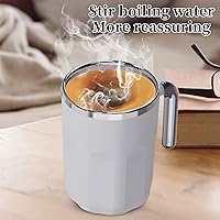 Vista 6 de Taza autoagitadora automática – Taza mezcladora controlada por temperatura – No necesita batería ni electricidad, para bebidas de café y polvo