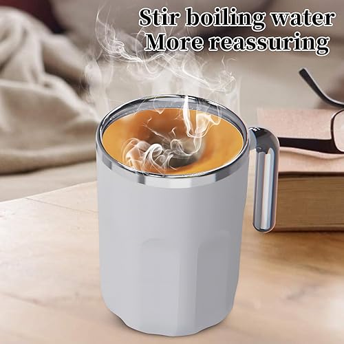 Miniatura 6 de Taza de café automática con agitación automática, taza mezcladora controlada por temperatura con mezclador integrado, no necesita batería ni imán,