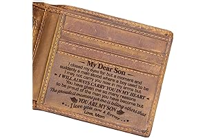 Meaningful Father's Day Gift for Son | Mom to Son Wallet