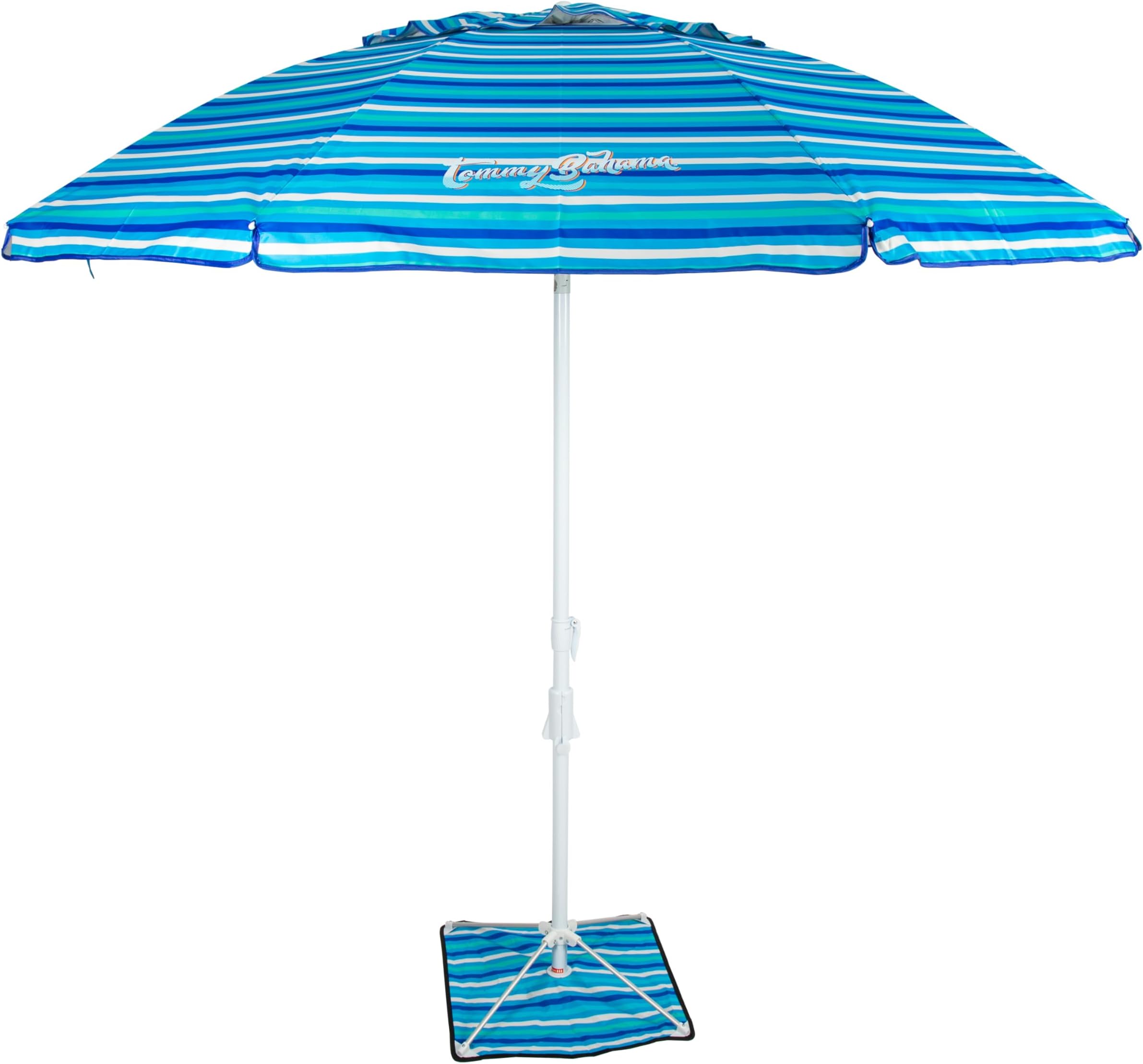 ANCHORX Adjustable Beach Umbrella Base System with Sand Anchor and Carrying Bag, SPF 50+ Protection Portable Outdoor Market Umbrella