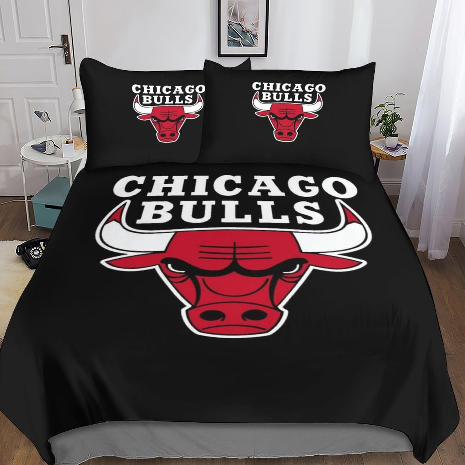 Coperta NBA Chicago Bulls In Pile - 100x150 Cm | Morbida, Calda, Ufficiale | Per Casa E Campeggio - Foto 3