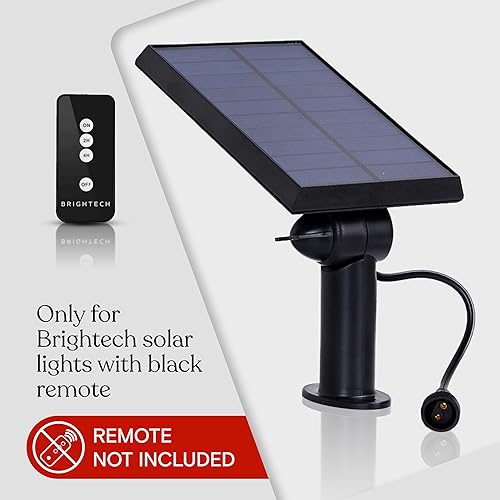 Miniatura 2 de Brightech Ambience Pro - Panel solar de repuesto, compatible solo con luces LED Brightech de 1 W con control remoto, luces de patio trasero y patio