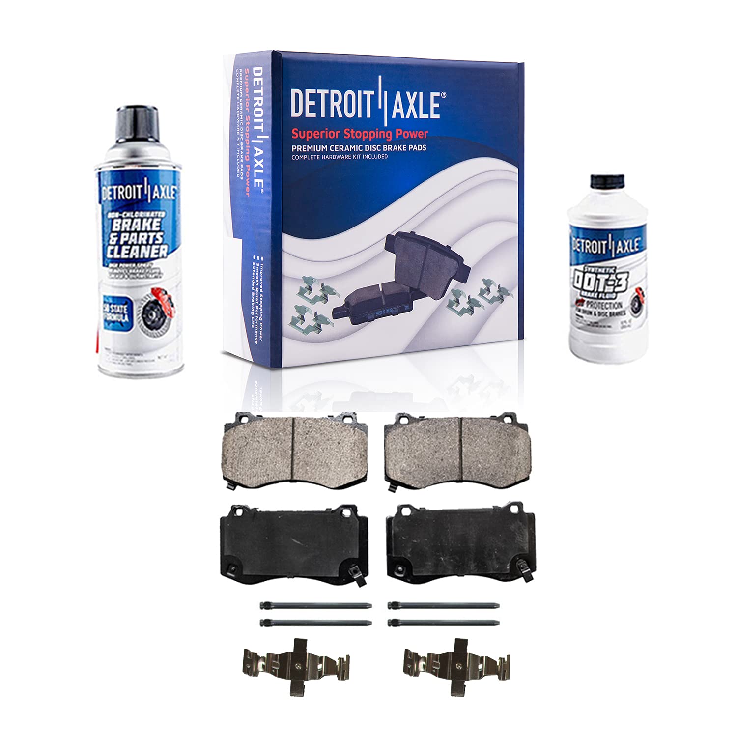 センターバレーDetroit Axle Front Drilled Slotted Disc Brake Kit Rotors w 20