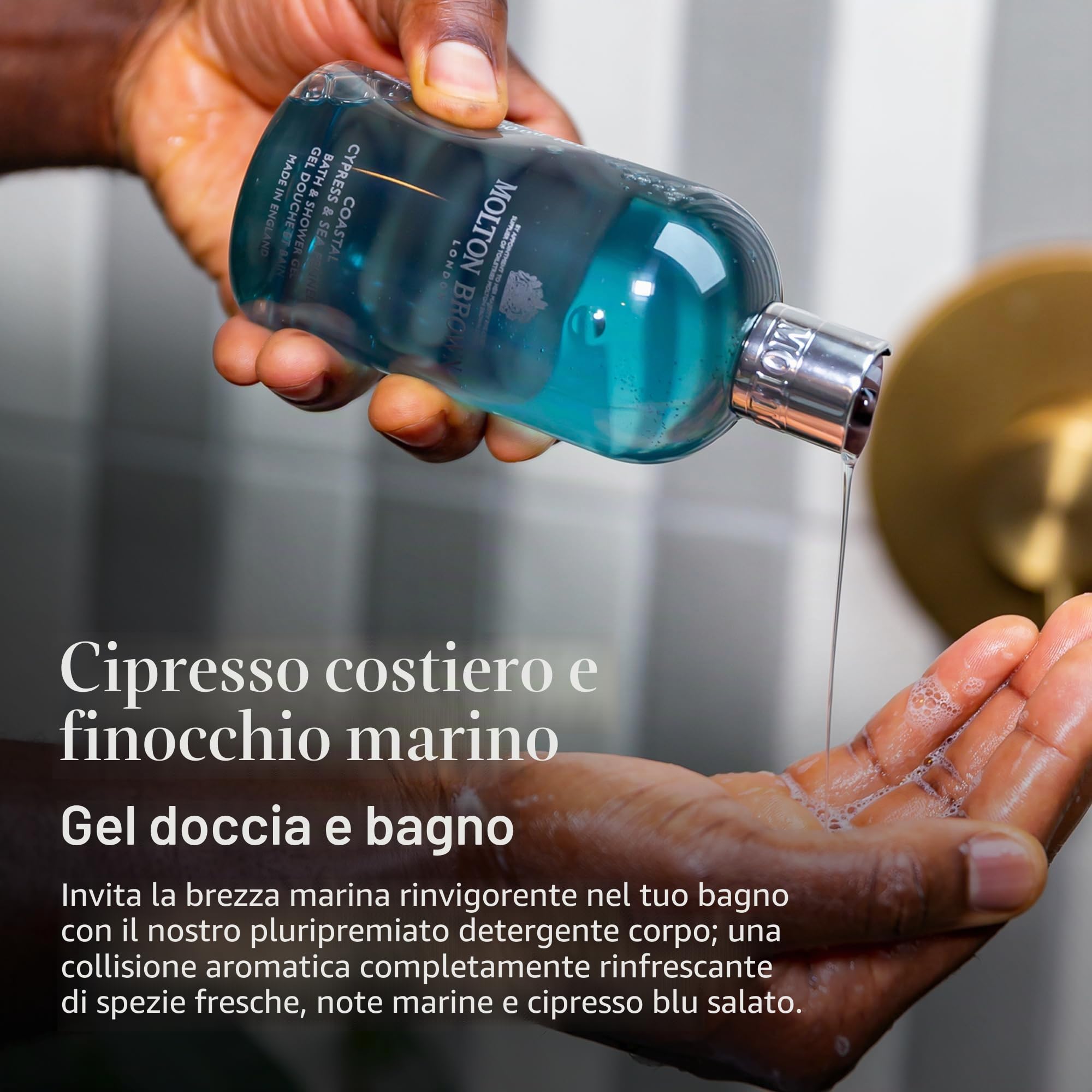 Molton Brown Coastal Cypress & Sea Fenel Bath & Shower Gel Man 300 Ml
