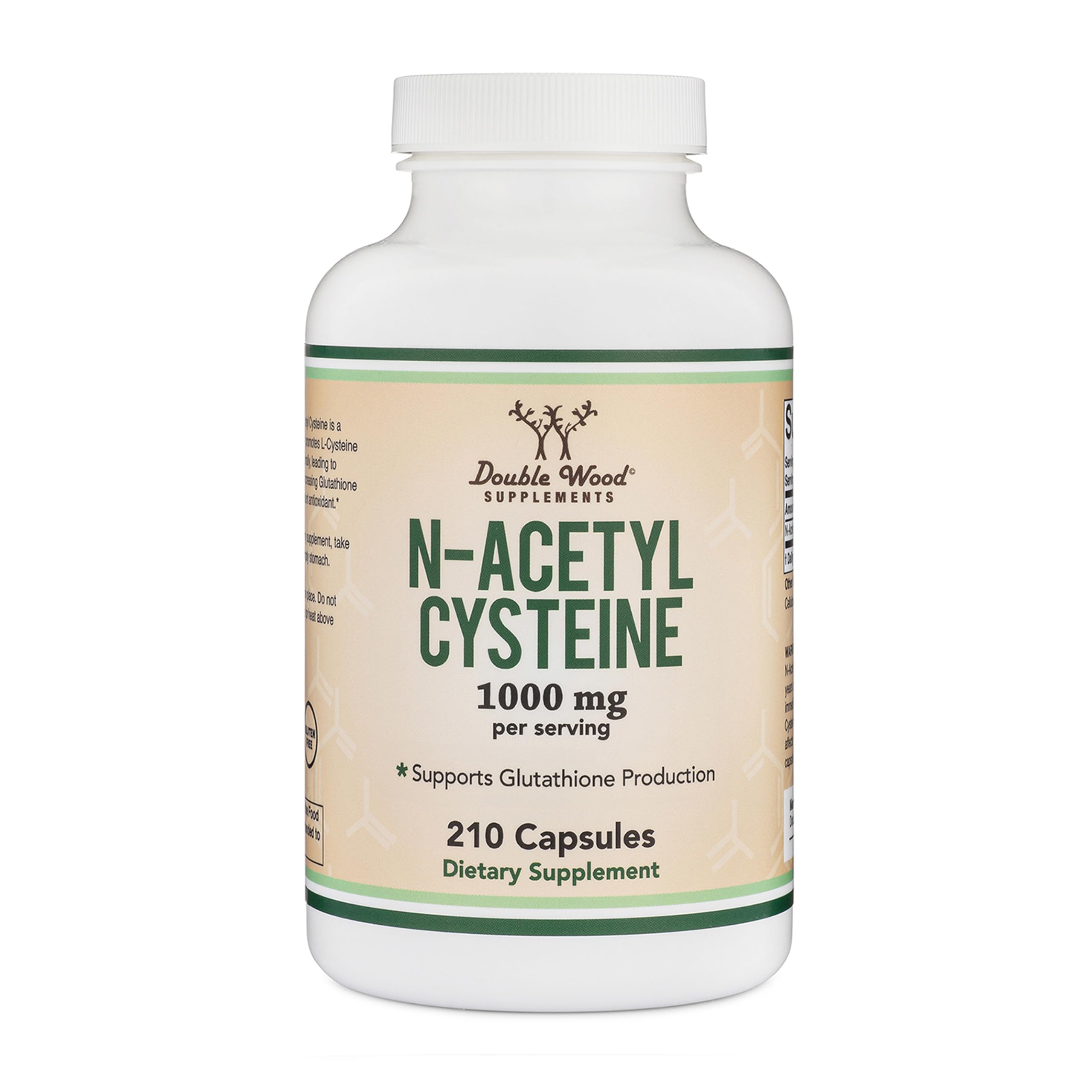 NAC (N-Acetyl Cysteine) 1,000mg Per Serving, 210 Capsules (Third Party Tested, Manufactured in The USA)