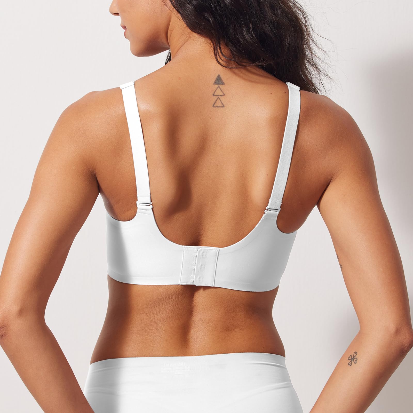 Brasier de lactancia ultrasuave sin varillas, brasier de lactancia sin costuras con tirantes anchos ajustables, levantamiento 3D y mezcla transpirable para lactancia y embarazo
