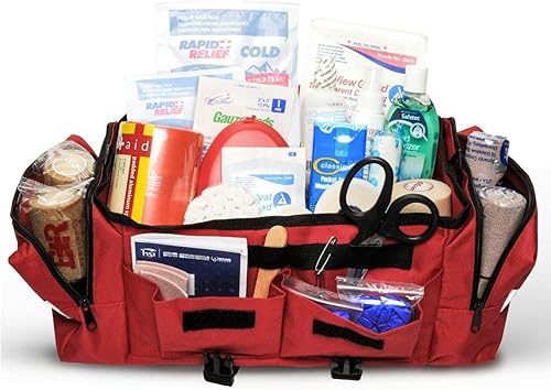 Miniatura 8 de Kit de primeros auxilios bolsa deportiva naranja completa 277 pieza