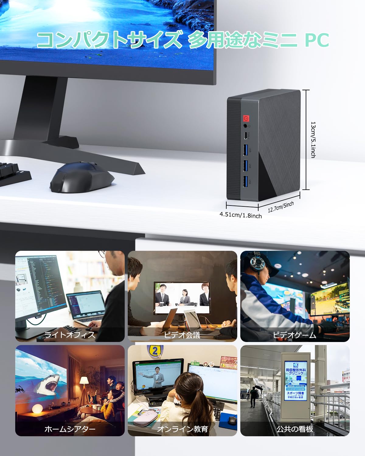 Amazon.co.jp: YCTipcミニPC Ryzen 3 4300U [2つ2.5GLANポート] 16GB