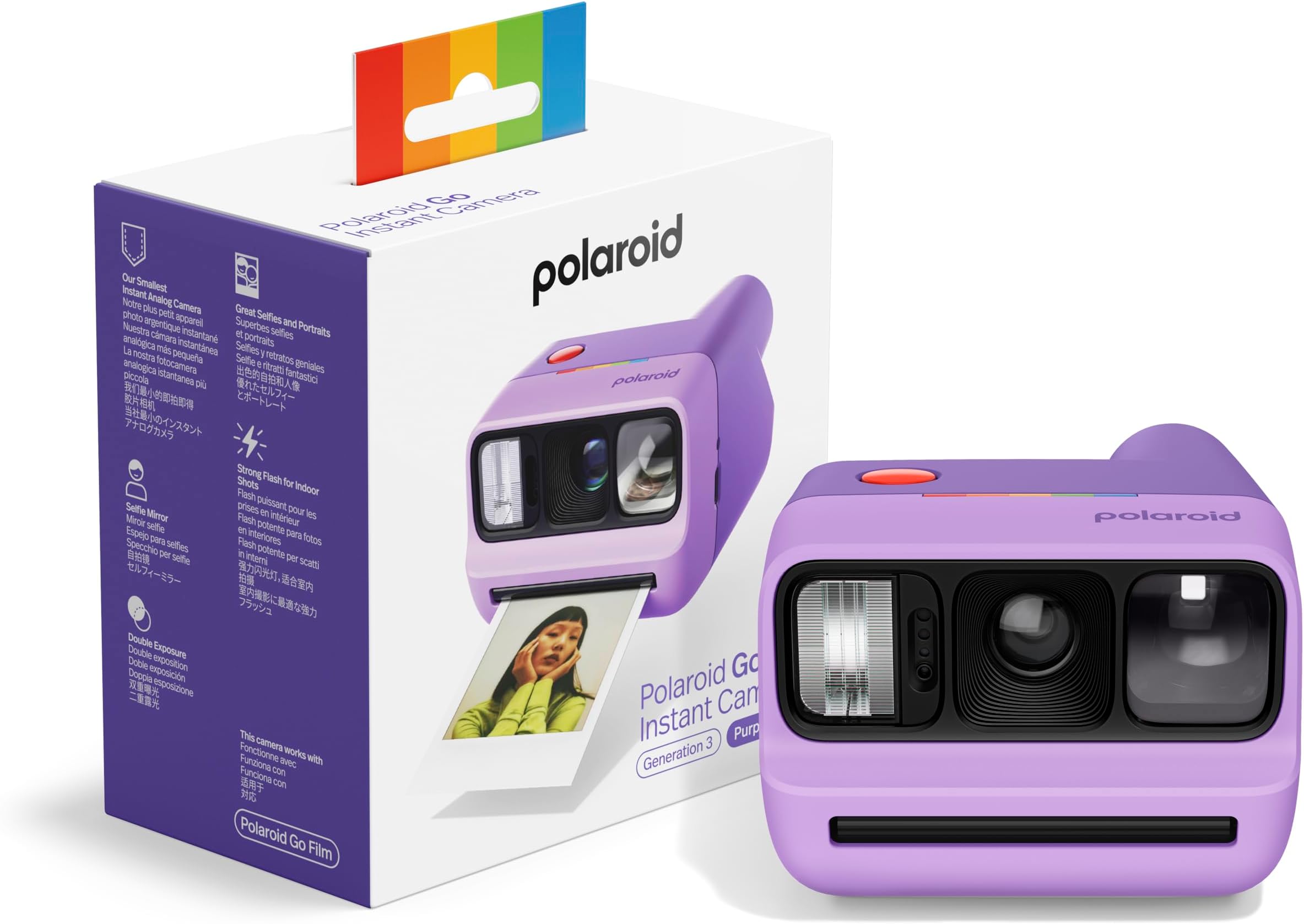 Go Generation 3 - Mini Instant Film Camera - Purple (9193) - Only Compatible with Go Film