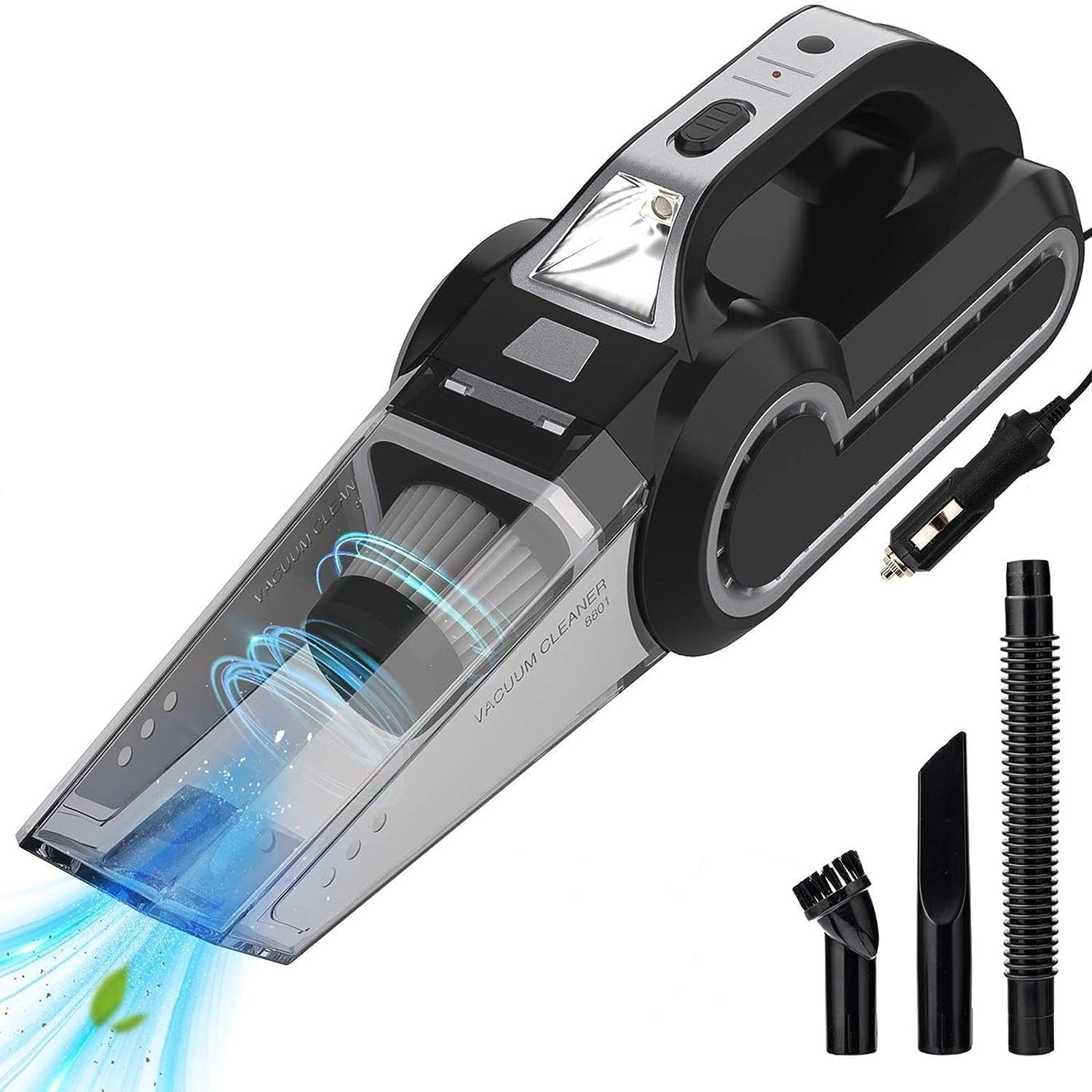 PESOMA Car Vacuum Cleaner - Portable & Corded High Power Car Vacuum Cleaner for Car Cleaning Car Accessories, DC 12V, 120W 5.5 KPA, Vacuum Cleaner for Car Wet and Dry Car Vacuum Cleaner Pack of 1 (B0DF268P3F) Amazon Price History, Amazon Price Tracker