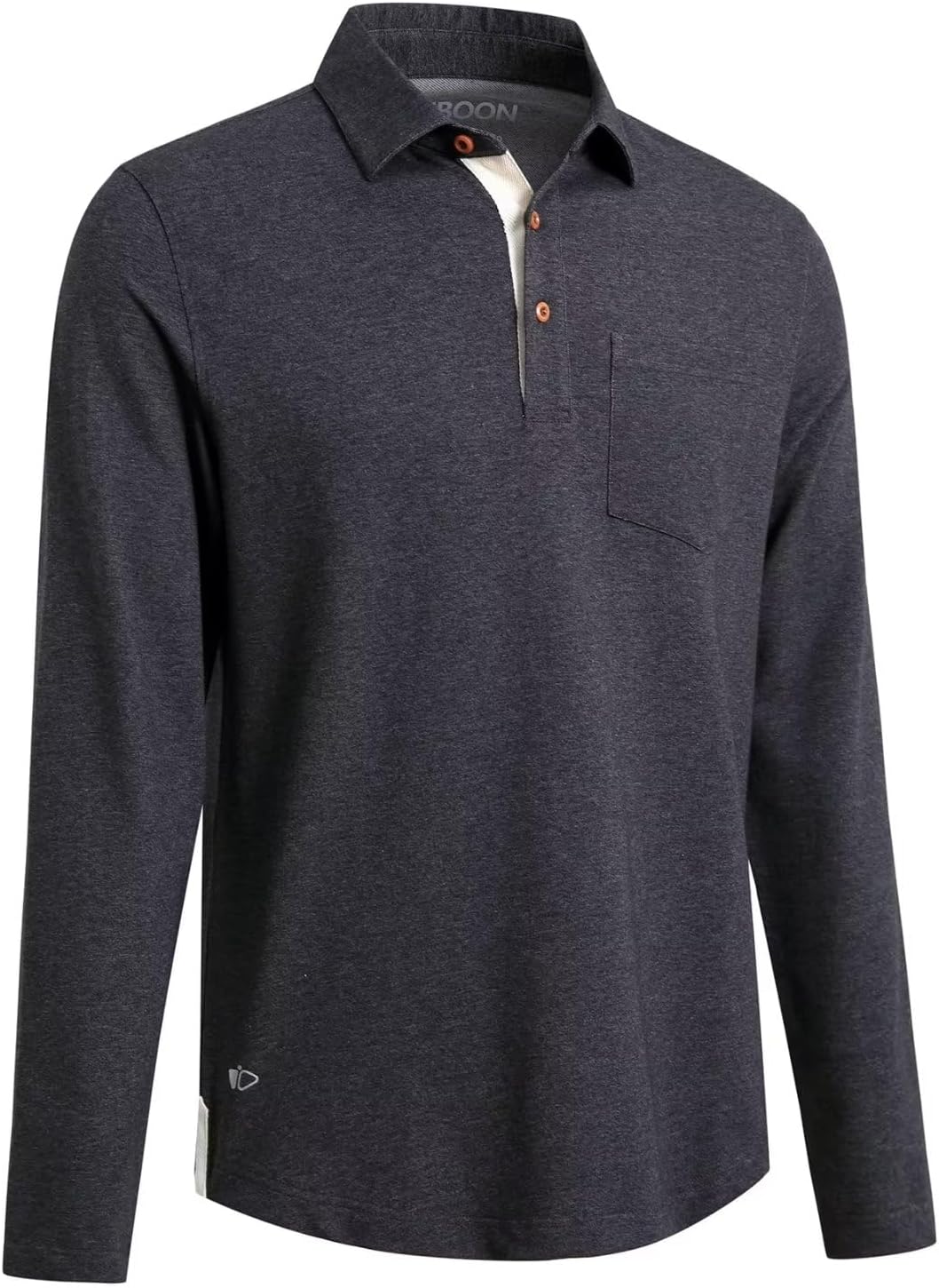 Mens Long and Short Sleeve Polo Shirts Pocket Casual Solid Cotton Blend Drop Cut Collared Polo Shirts for Men