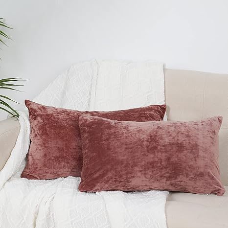 rust colored lumbar pillow