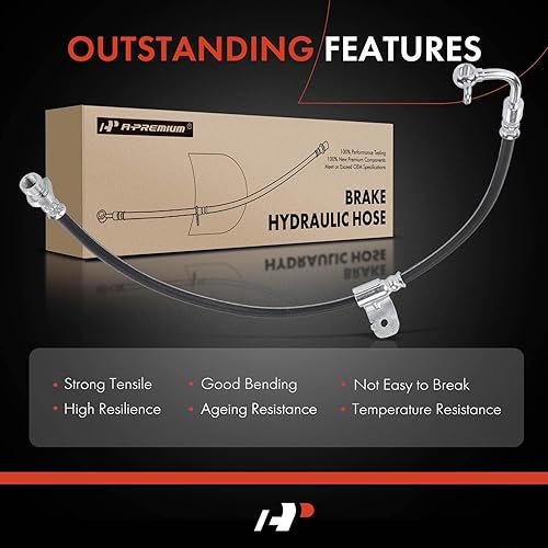 Miniatura 6 de A-Premium Manguera hidráulica de freno del acompañante compatible con modelos seleccionados Dodge y Chrysler - Challenger 2012-2015, Charger