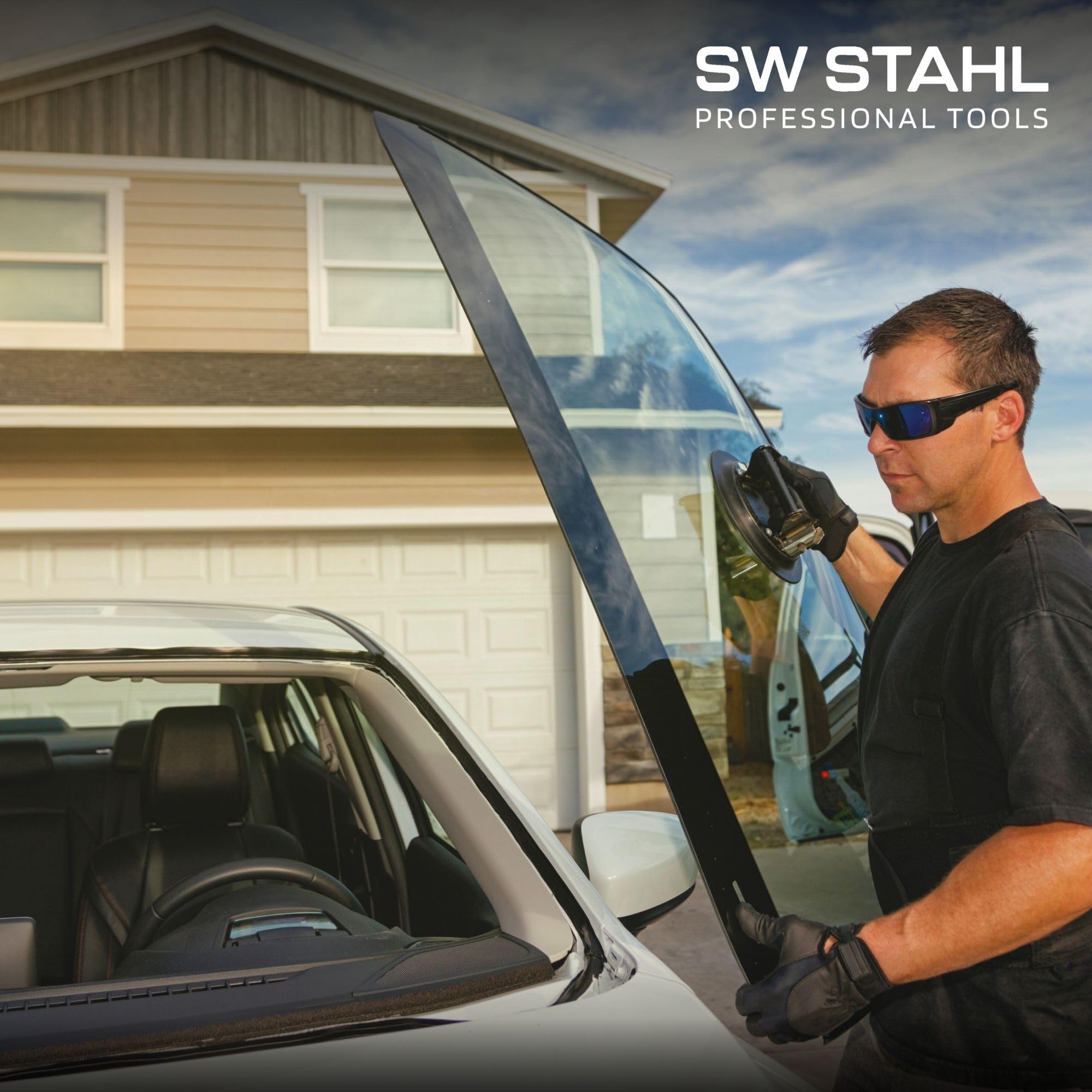 SW-Stahl 40017L Montagegestell 100 kg - Autoglas Saugheber Vakuumheber