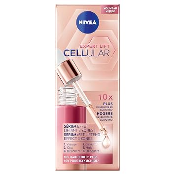 NIVEA Cellular Expert Lift Bakuchiol Lifting Serum 1 x 30 ml - Face Serum Enriched with Pure Bakuchiol - Firming Anti-Aging Care