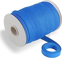 Vista 49 de Cinta al bies de doble pliegue de 1/2 pulgada, cinta al bies de doble pliegue de 55 yardas, carrete continuo a granel para coser ropa, acolchado