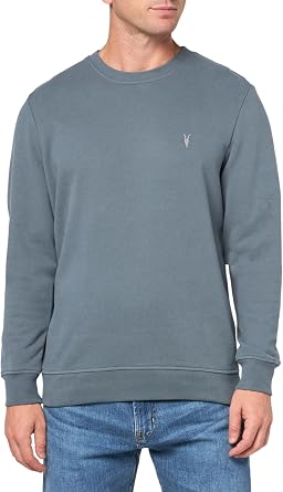 AllSaints mens Raven Crew Neck Sweatshirt