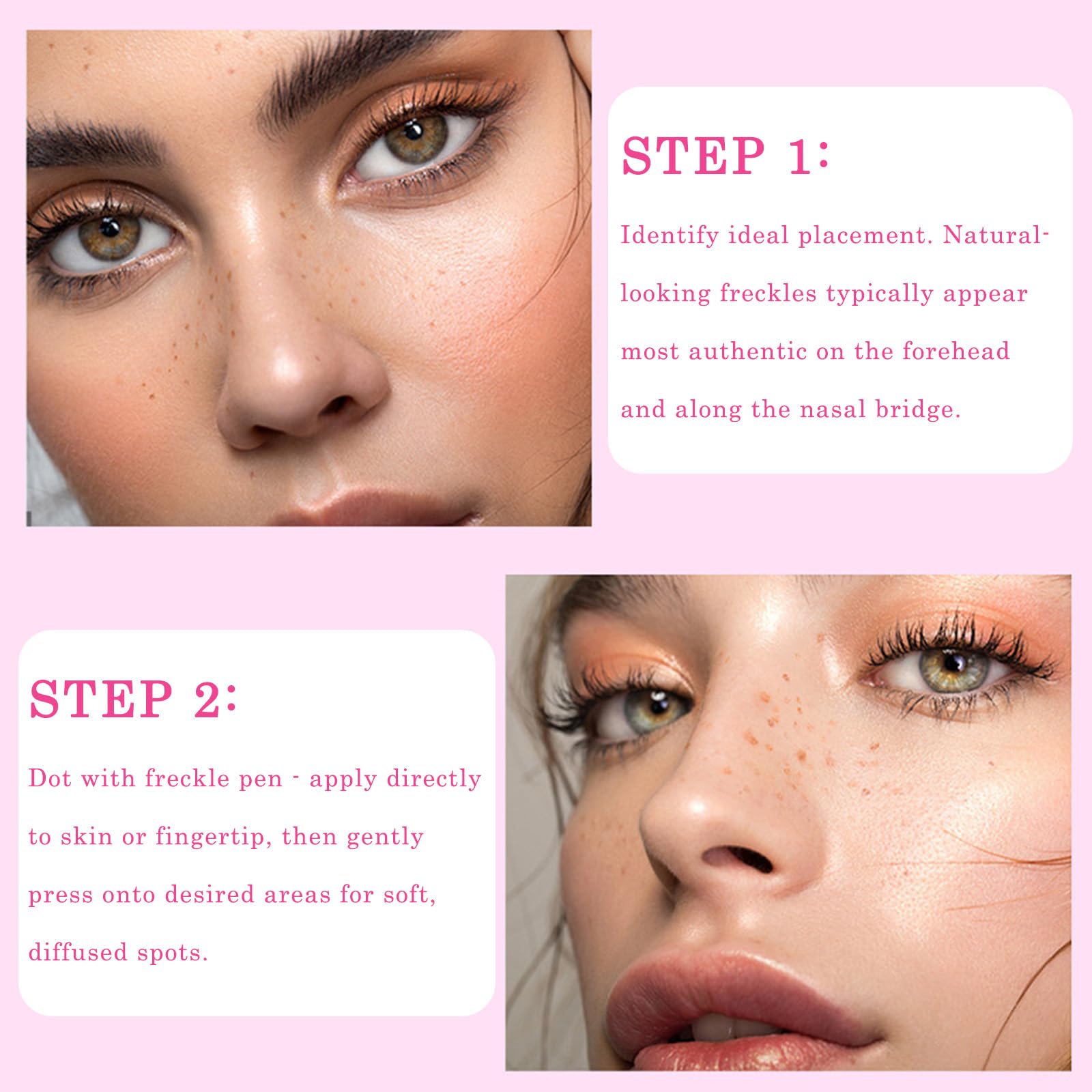 Dual-Ended Liquid Eyeliner and Freckle Stamp Pen For Precise Lines and Natural Dots - Image 4