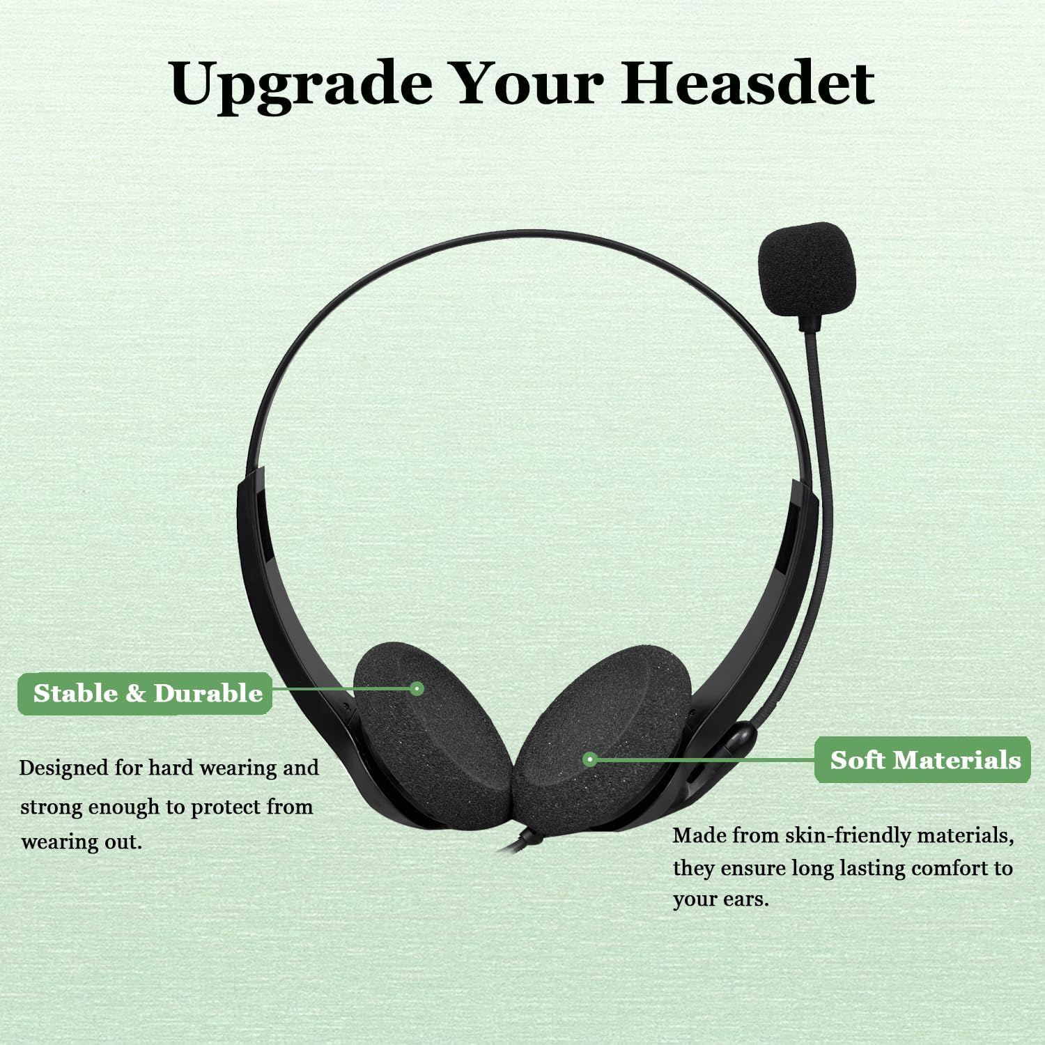 Jabra Headset Ear Cushions Foam Replacement Ear Pads for Jabra PRO 920 930 9450 9460 GN1900 2000 Biz 620 1500 1900 2400II Plantronics H251 H261 Most Standard Size Office Telephone Headphones (2 Pack) - Image 7