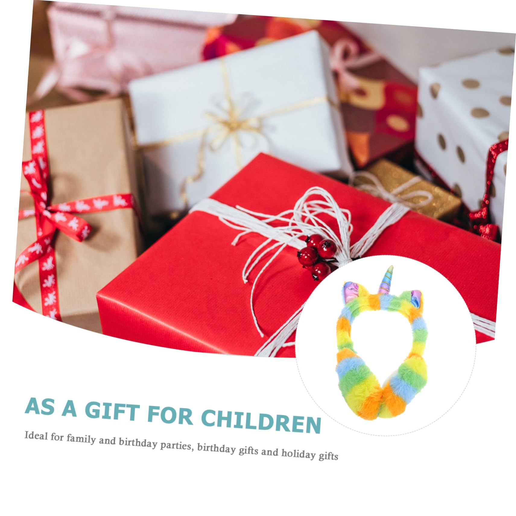 Ipetboom Design Earmuffs Boys and Girls Unicorn Earmuffs Cold-weather Ear Cover Portable Ear Warmer