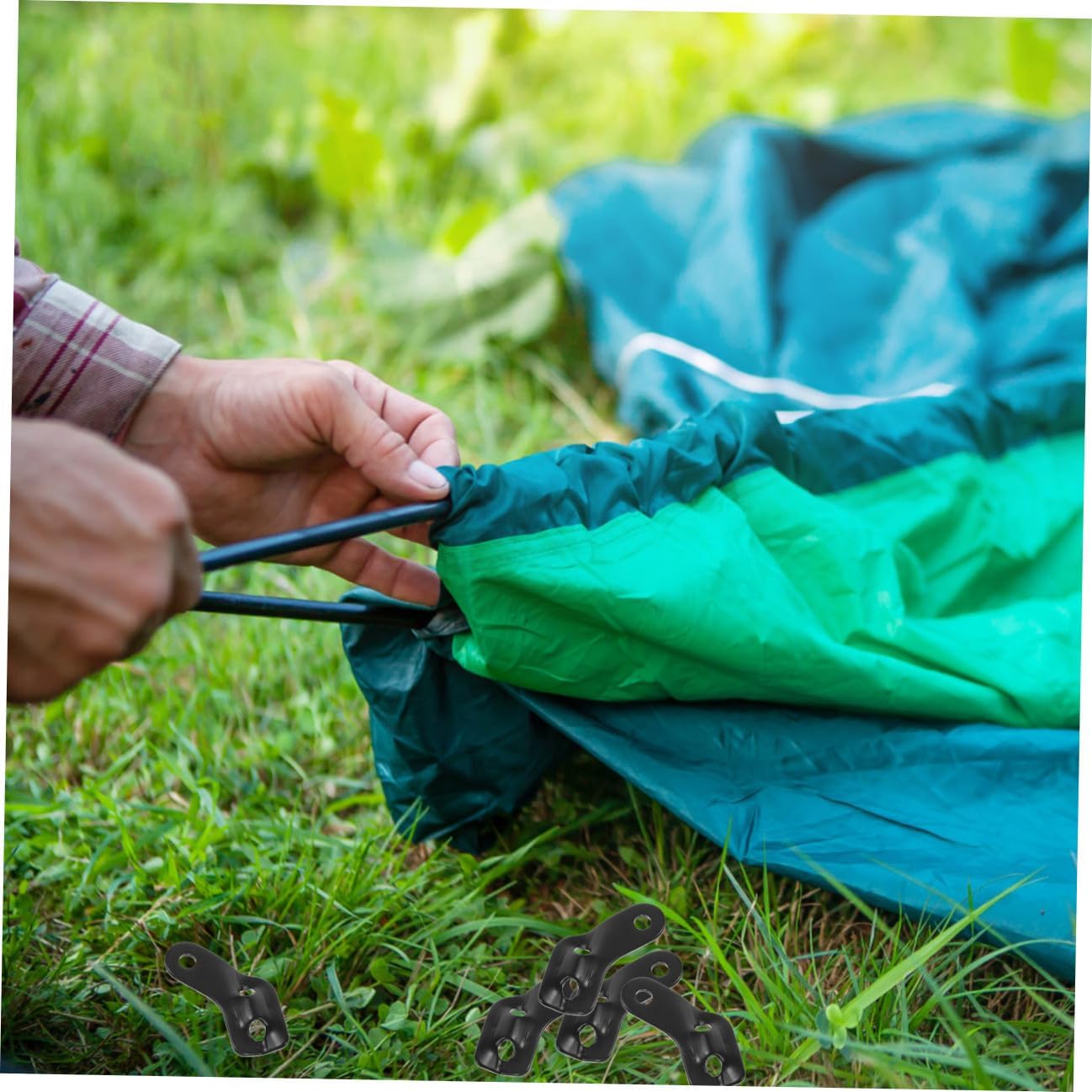Milisten 26Pcs Tent Rope Fasteners Lightweight Adjustable Tent Cord Tighteners for Camping Hiking and Outdoor Activities Windproof Design for Secure Tent Setup