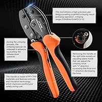 Vista 3 de Kit de herramientas de crimpado de conectores de panel solar con 1 crimpador, 15 pares de conectores y 1 llave inglesa, herramientas esenciales