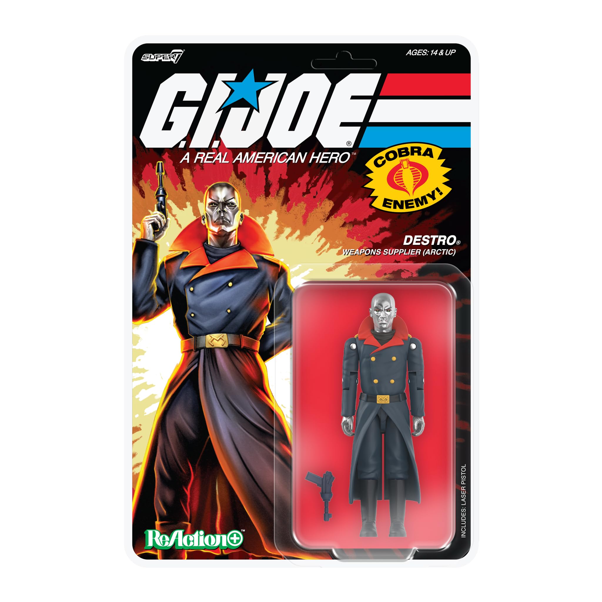 Amazon.com: Super7 Reaction+ G.I. Joe Arctic Destro - 3.75