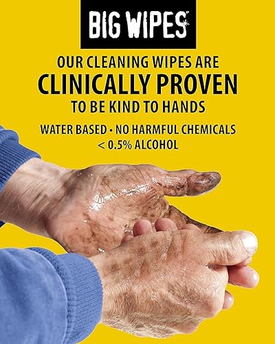 Miniatura 6 de BIG WIPES Toallitas de limpieza con textura industrial de alta resistencia (80 unidades (paquete de 3), resistentes)